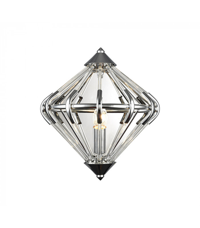 Gerda 1 Light Chrome Wall Light