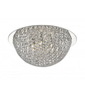 Millie 6 Light Flush Chrome Ceiling Fitting