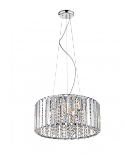 Diore 5 Light Crystal Celling Chrome