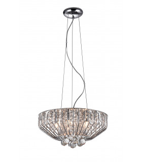 Carlo 5 Light Polished Chrome Ceiling Fitting-1