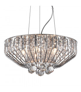 Carlo 5 Light Polished Chrome Ceiling Fitting-2