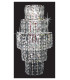 New York 3 Light Polished Chrome Wall Light