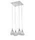 Simone 4 Light Chrome Ceiling Square Pendant Cluster Pendant Ceiling Light-1
