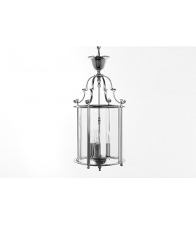 Colchester 3 Light Chrome Ceiling Chain Indoor Lantern
