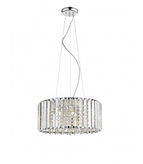 Diore 6 Light Crystal Celling Chrome