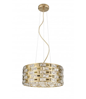 Lola 6 Light Crystal Ceiling Gold