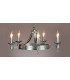 Saxon Sterling Ceiling Pendant Light 5 Light Iron