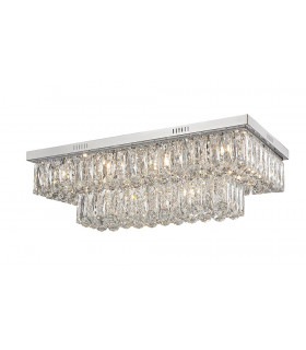 Lilou 12 Light Flush Convertible Ceiling Chrome-1