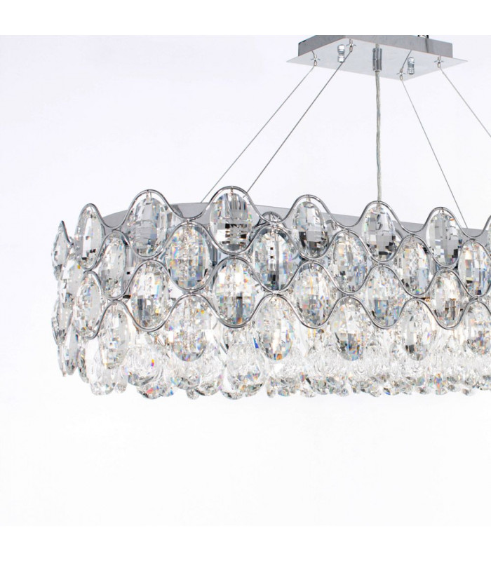 Raina 10 Light Chrome Crystal Light-2
