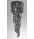 Toronto 14 Light Gun Metal Smoked Crystal Flush Fitting