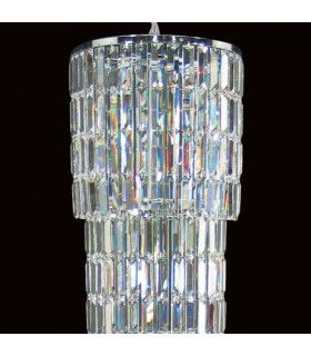 Padua 15 Light Tiered Stairwell Ceiling Chrome-2