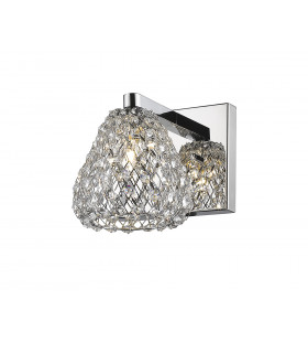 Simone 1 Light Chrome Wall Light