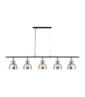 Ava 5 Light Linear Bar Smoke Glass