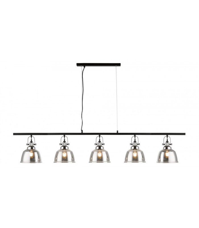 Ava 5 Light Linear Bar Smoke Glass
