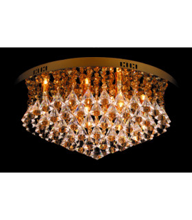 Parma 6 Light Gold Flush Ceiling Fitting