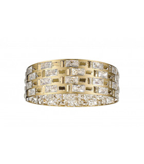 Lola 6 Light Flush Ceiling Light Gold