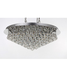 Parma 12 Light Chrome Flush Ceiling Fitting-1