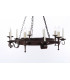 Refectory 5 Light Aged Iron Ceiling Pendant Light