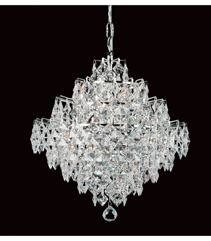 Diamond Crystal 12 Light Chrome Frame