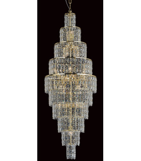 New York 24 Light Gold Long Crystal-1