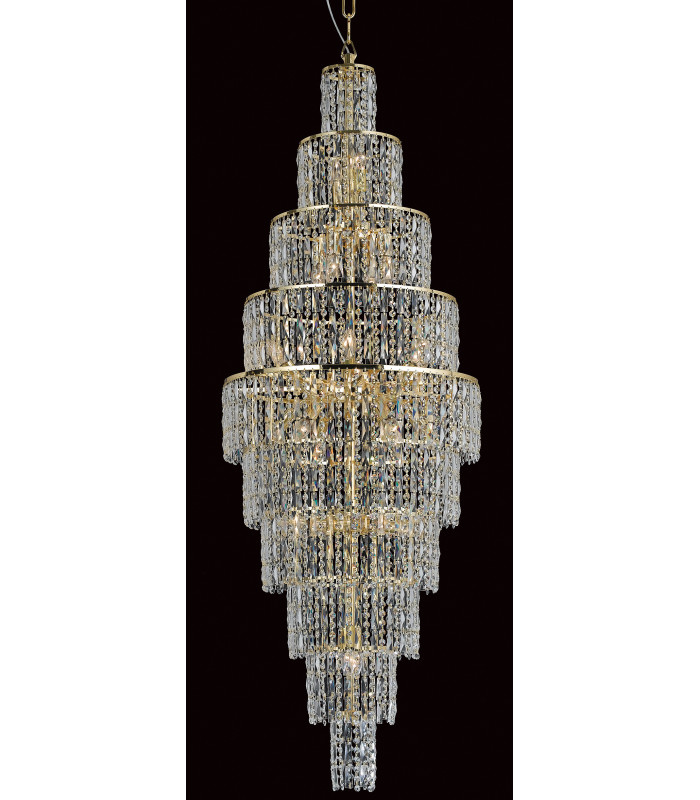 New York 24 Light Gold Long Crystal-1