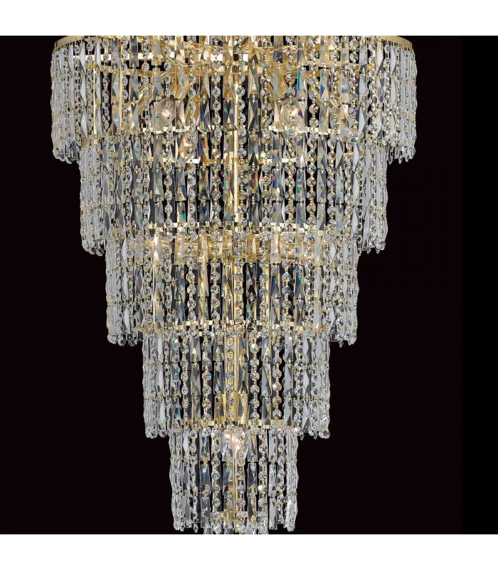 New York 24 Light Gold Long Crystal-2