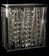 Melenki 1 Light Polished Chrome Crystal Wall Light