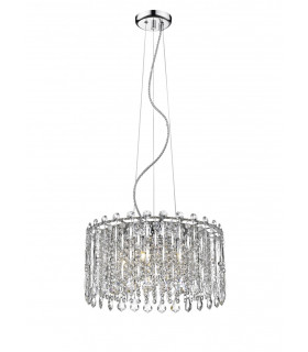 Alita Crystal 5 Light Ceiling Chrome