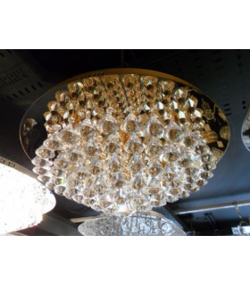 Parma 8 Light Flush Gold Ceiling Fitting