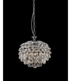 Adaliz 3 Light Chrome Ceiling Crystal Pendant-1
