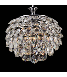 Adaliz 3 Light Chrome Ceiling Crystal Pendant-2