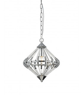 Gerda 1 Light Chrome Ceiling Pendant