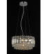 Alvery 5 Light Polished Chrome Clear Crystal Round Ceiling Pendant-1