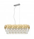 Celine Crystal Laser Cut 6 Light Oblong Bar Gold