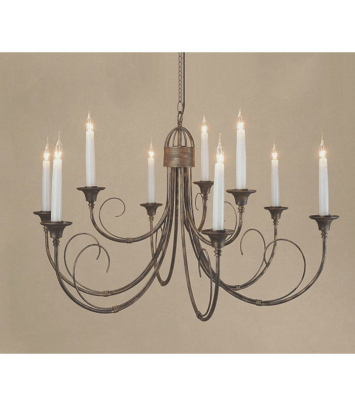 Classica 9 Light Black Gold Ceiling Pendant Light