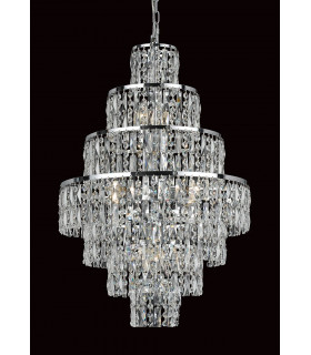 New York 8 Light Chrome Czech Crystal Ceiling-1