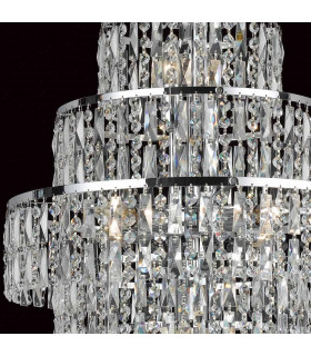 New York 8 Light Chrome Czech Crystal Ceiling-2