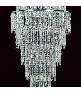 New York 24 Light Czech Crystal Long Ceiling Chrome-2