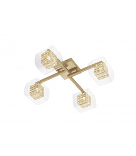 Avignon 4 Light Ceiling Flush Gold Fitting-1