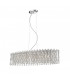 Alita Crystal 6 Light Ceiling Bar Chrome