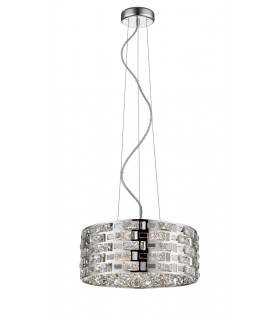 Lola 6 Light Crystal Ceiling Chrome