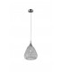 Simone 1 Light Large Chrome Ceiling Pendant-1