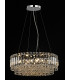 Alvery 9 Light Chrome Round Ceiling Clear Crystal-1