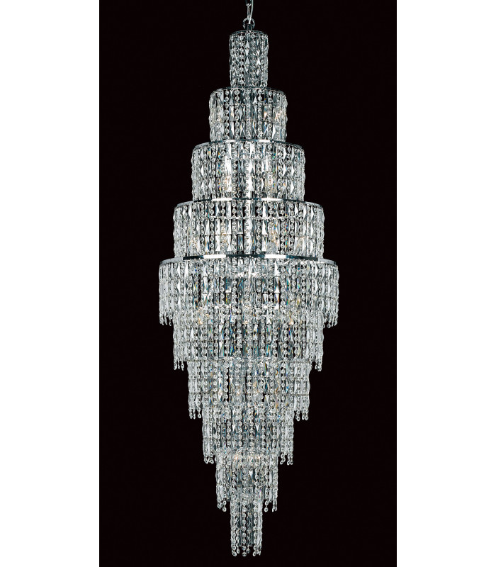 New York 24 Light Polished Chrome Tall Ceiling-1