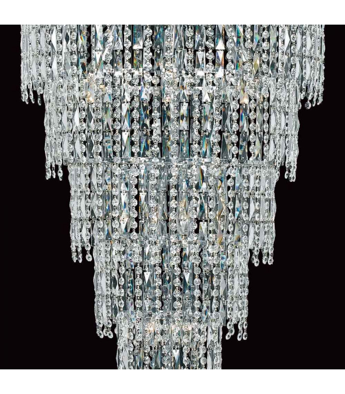 New York 24 Light Polished Chrome Tall Ceiling-2