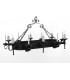 Refectory Candle Oblong 6 Arm Pendant Ceiling Light
