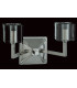 Cube Twin Wall Light Nickel