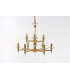 San Marino Gold 9 Arm Chandelier