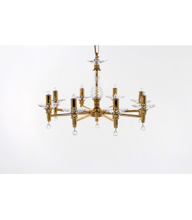 San Marino Gold 8 Arm Chandelier
