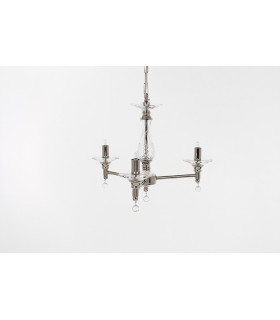 San Marino Nickel 3 Arm Chandelier